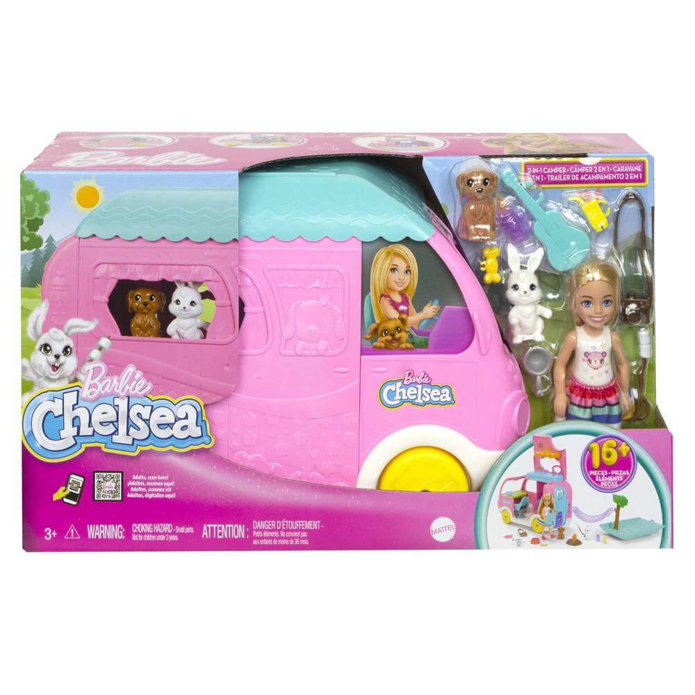 Barbie Camper Chelsea 2 in 1 Playset with Small Doll Jarrolds Norwich